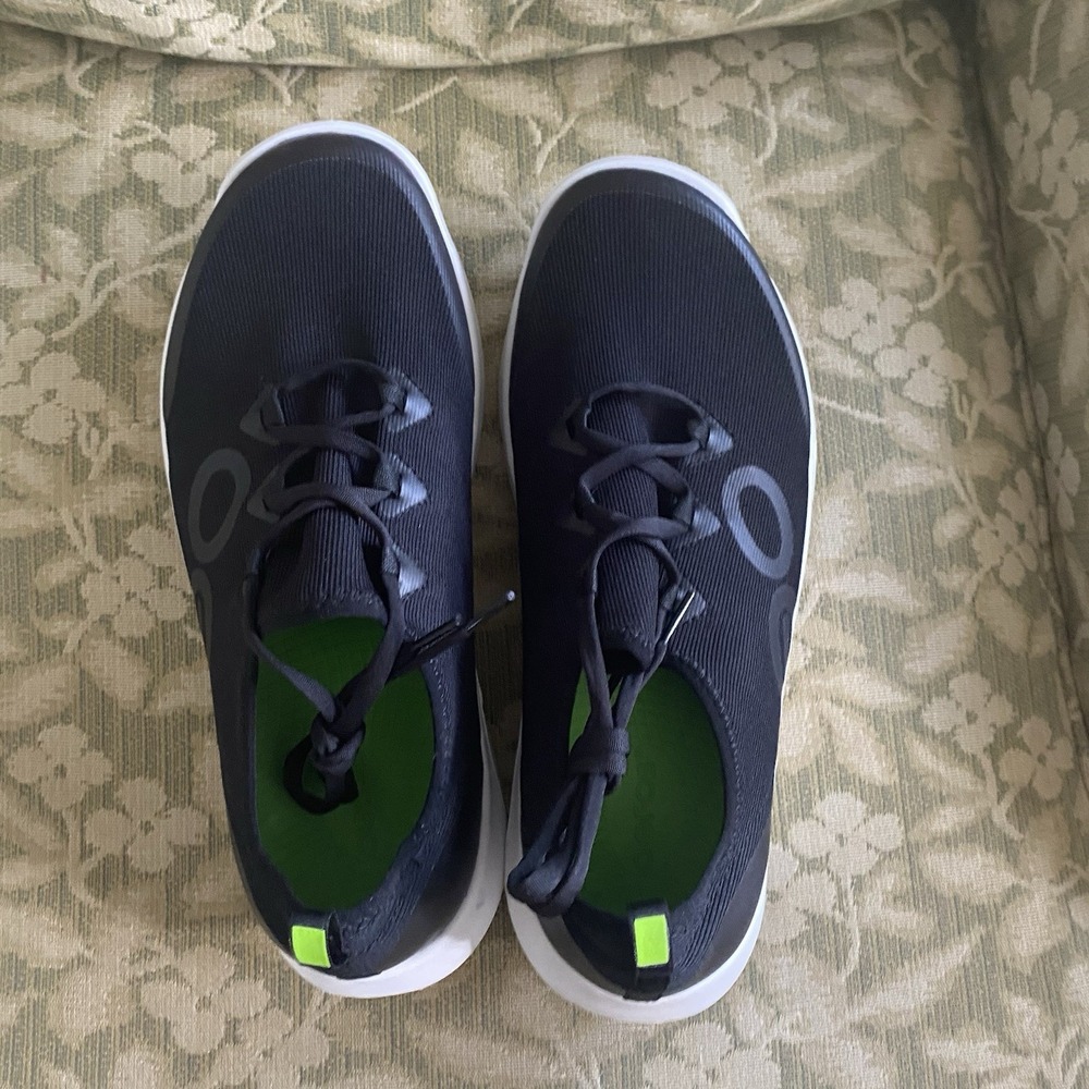 OOFOS Men's OOmg Sport LS Low Shoe Run walk jog Mens size 11 black white - Picture 7 of 9